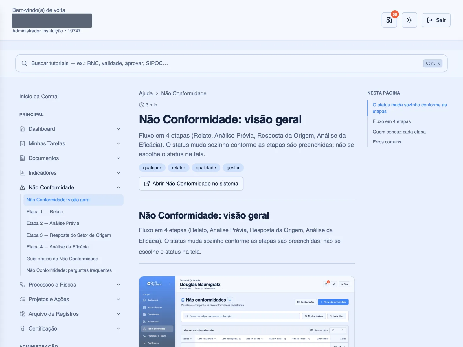 Artigo da Central de Ajuda com passo a passo e perguntas frequentes